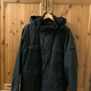 Atheletech Men’s Black Hooded Waterproof Jacket Size:M